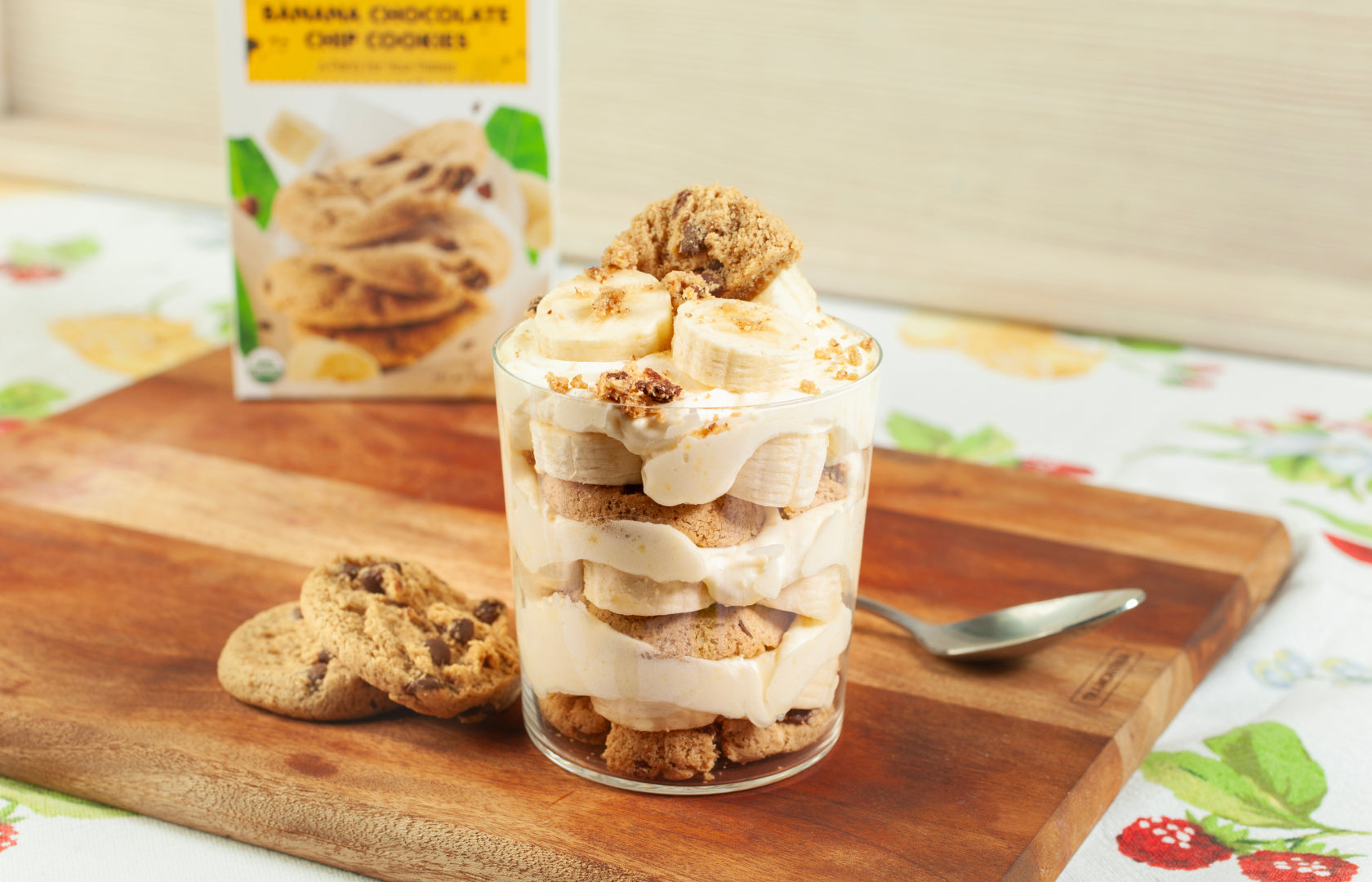 Banana Chocolate Chip Cookie Pudding