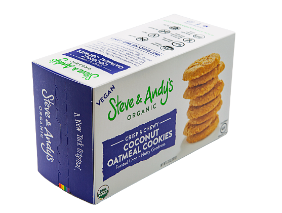 Shop for Crispy Coconut Oatmeal Cookies Online | Steve & Andy's