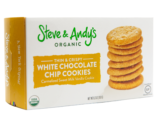 Crispy White Choclate Chip Cookies Online | Steve & Andy's